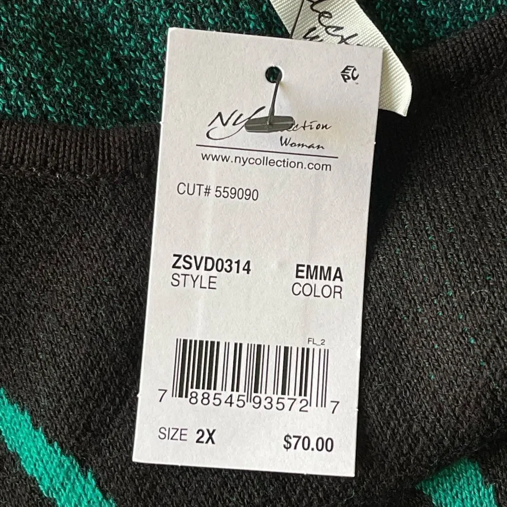 NY collection Emma Knit Sweater Dress